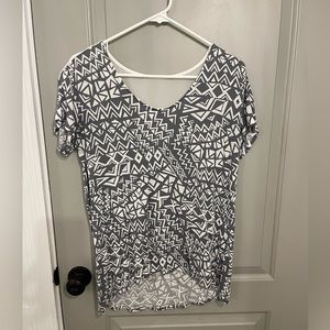 Grey and White Aztec size small shirt
